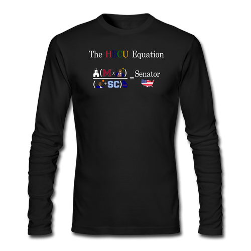 Black Long Sleeve T-Shirt (Unisex) w/ Equation #2 - black