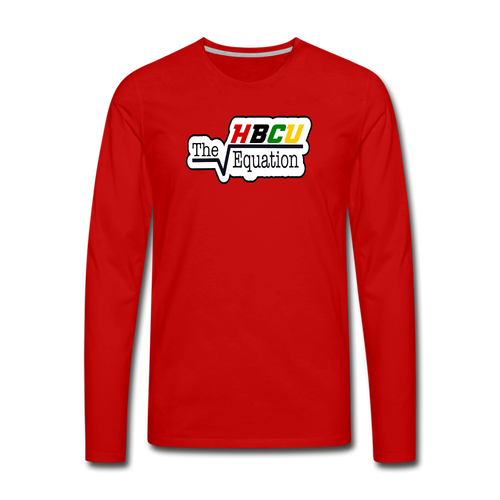 The HBCU Equation Long Sleeve T-Shirt (Unisex) - red