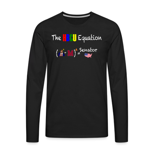 Senator Warnock Equation -  Long Sleeve T-Shirt (Unisex) - black