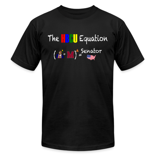 Senator Warnock Equation - Short Sleeve T-Shirt (Unisex) - black